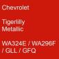 Preview: Chevrolet, Tigerlilly Metallic, WA324E / WA296F / GLL / GFQ.